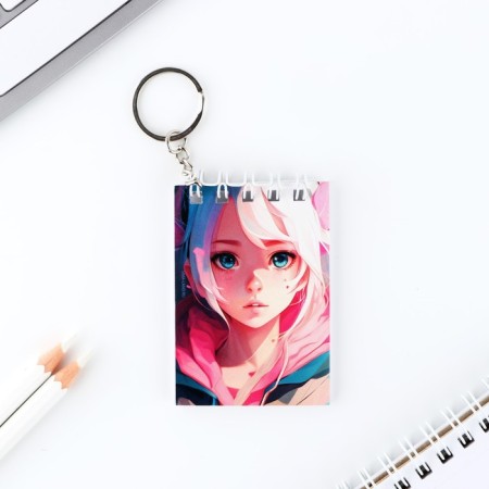 Key a keychain “Anime” notebook, 5.5 x 7.5 cm-1