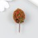 Artificial plant for creativity plastic "Fiery tree" 2.3x3.6 cm