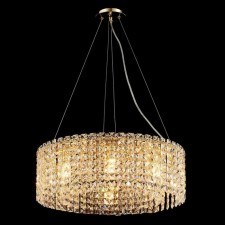 Crystal chandelier Gerhort G22043/8SN+CL, 8x40W, E14, 81x60x60 cm, color gray color