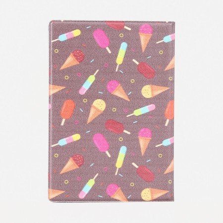 Cover for passport, cappuccino color/multi -colored-1