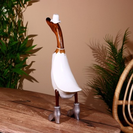 Souvenir "Duck in a wedding outfit" tree 45 cm-2