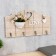 Decorative wood hooks "Vason with flowers with heart" 19.5x35x3.5 cm