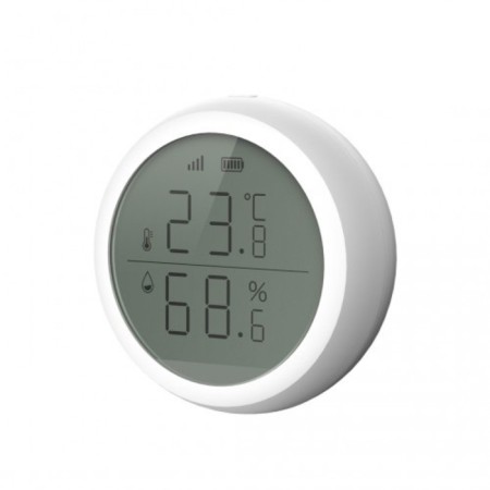 The temperature and humidity sensor with the PowerNet-Zth2 screen