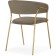 SHAMENT STALLIA Kamelia 1 metal/velor, gold/cappuccino 60x52x79 cm