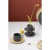 A set of cups with saucers Tkano Essential, 120 ml, 2 pcs, dark gray color
