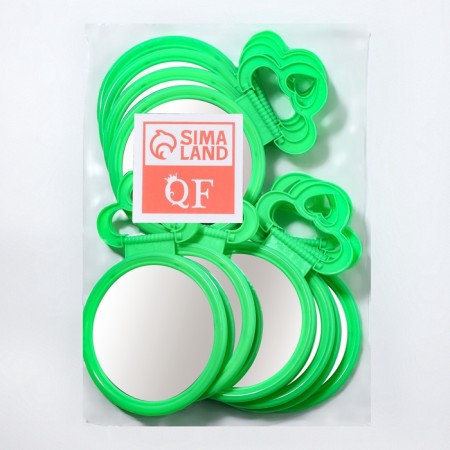 Mirror desktop "circle", D mirror surface 9.5 cm, green color-4