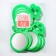 Mirror desktop "circle", D mirror surface 9.5 cm, green color