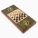 Wooden backgammon with checkers, board game "Leo", 40 x 40 cm