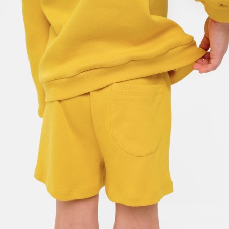 Kidsa (sweatshirt, shorts) minku, yellow color, height 122 cm-5