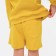 Kidsa (sweatshirt, shorts) minku, yellow color, height 122 cm