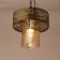 Suspended Citilux “Emir” CL467133, 24x24x34.5 cm, 1x75W, E27, brown color