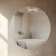 Mirror, wall, 100x100 cm, with 4 pendants