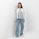 Women's vest quilted mist size 48, milk