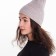 Female Winter hat, beige color, size 52-56