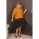 Female jumper, size 56, mustard color