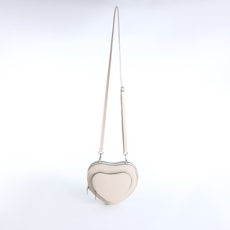 Bag Women's Cross-Bodi with a zipper, white color