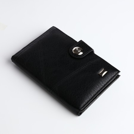 Cover for car documents and passports on a magnet, black color-2