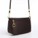 Bag Women's Cross-Bodi with a zipper, brown color