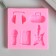 Mold Silicon "Music" 5 items 1.5x7.7x7.7 cm