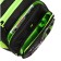 School backpack, 40 x 25 x 22 cm, Grizzly, ergonomic back, laptop compartment, black/green