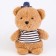 Soft toy "Bear" in a hat, 22 cm, beige color