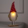 LED figure "Santa Claus" 9 × 25 × 6 cm, wood, CR2032 batteries, warm white glow