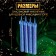 Candles Fountains for the Cake "Blue Sparks", 12 cm, 30 seconds, blue flame, 4 pcs