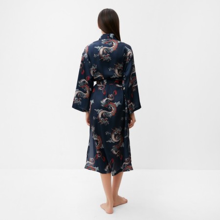 Халат домашний KAFTAN "Дракон", размер 44-46, синий-4