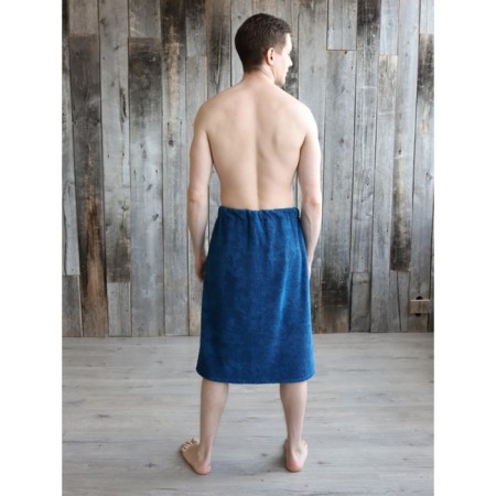 Kilt male, size 65x130 cm, dark blue color-2