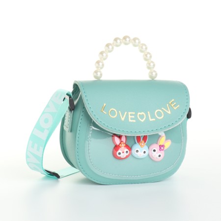 Baby bag on a valve, green color
