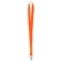 Badge tape width-20 mm, length-90 cm with metal carbine, orange