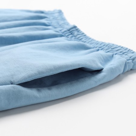 Women's shorts, blue color, size 48-2
