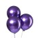 Shar Latex 9 "Chrome", metal, set of 100 pcs., Fiolet color