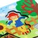 Wooden puzzle with a chip "Funny animals"