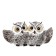 Souvenir Polystone "Owes - A hug, with golden eyes" 6.5x13x3.5 cm