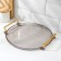 Tray mirror, d = 27 cm, the color is transparent