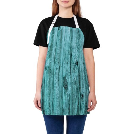 Apron kitchen with a photographic appliance "knock in the old days", adjustable, size OS