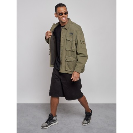 Jeaning jacket men's, size 48, khaki color-6