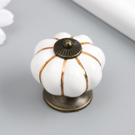 Pen for the casket ceramics, metal "poke" white 4x4x4 cm-3