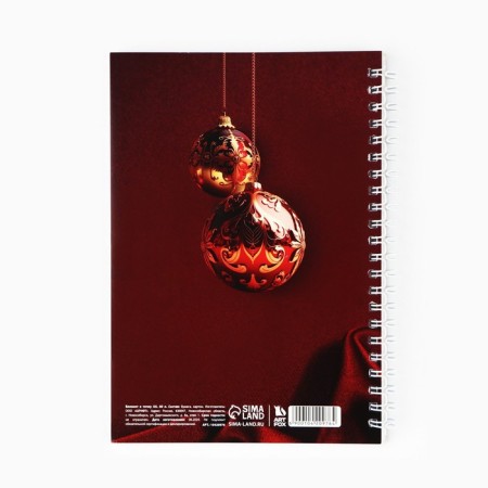 New Year. Diary with A5 embossing, 60 sheets "Dreaming time"-3