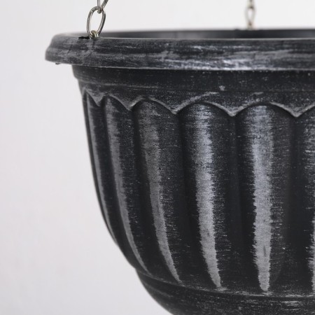 Plastic puff for flowers suspended with the SHEBBI drainage grid, 2 l, the color of mix-2