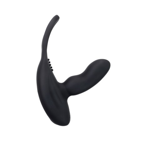 Prostate stimulator LEVETT MAUD, silicone, black color, 15 cm-9