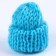 Knitted hat knitted, set 10 pcs., Blue color