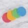 Washing sponge "softness", d = 10 cm, color mix