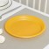 Plastic disposable plates, d = 21 cm, yellow color, 12 pcs/pcs