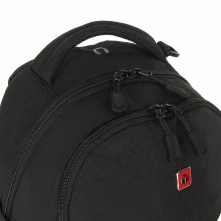 Germanium "S-06" university, compacted back, lightweight, black, 46x32x15 cm, 226953-15