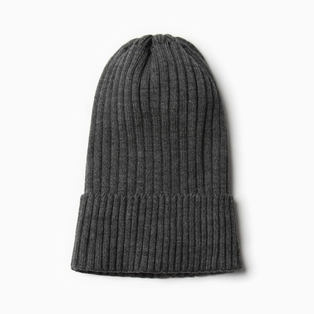 Hat for a boy, dark gray color, size 52-56