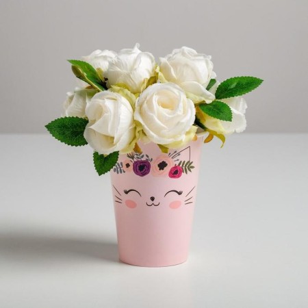 A glass for flowers "Kotik", 350 ml