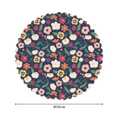 The tablecloth “Flower Field”, round, Saten, d = 150 cm