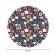 The tablecloth “Flower Field”, round, Saten, d = 150 cm